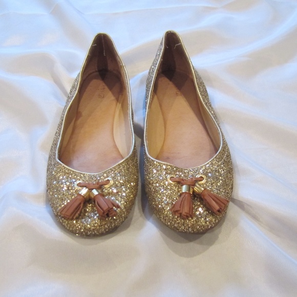 Sperry Shoes - Sperry Top Sider 9.5 Gold Sequin Ballet Flats
